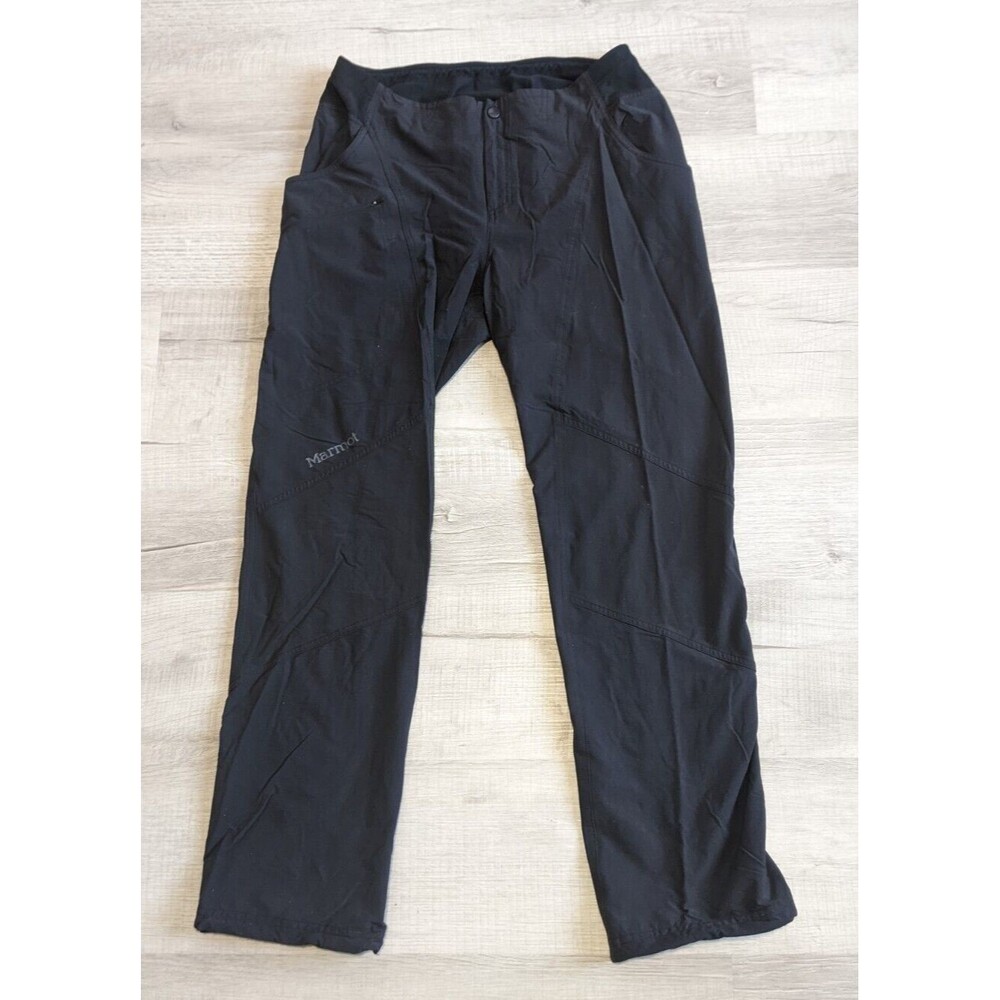 Marmot Ladies Trekking Hiking Softshell Function Black Women's Sz 10 Pants
